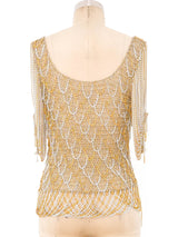 Loris Azzaro Chain Accented Knit Top Top arcadeshops.com