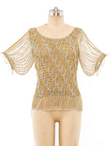 Loris Azzaro Chain Accented Knit Top Top arcadeshops.com