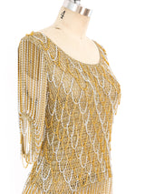 Loris Azzaro Chain Accented Knit Top Top arcadeshops.com
