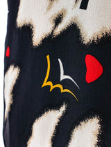Hanae Mori Abstract Print Silk Chiffon Dress Dress arcadeshops.com