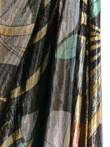 Travilla Metallic Floral Strapless Gown Dress arcadeshops.com