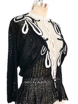 Black and White Crochet Ensemble Suit arcadeshops.com