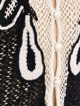 Black and White Crochet Ensemble Suit arcadeshops.com