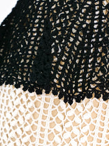 Black and White Crochet Ensemble Suit arcadeshops.com