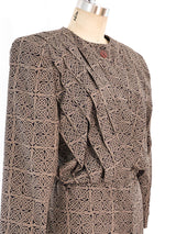 Chloe Printed Silk Dress Dress arcadeshops.com