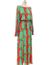 Stephen Burrows Printed Jersey Ensemble Suit arcadeshops.com