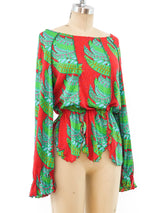 Stephen Burrows Printed Jersey Ensemble Suit arcadeshops.com