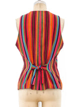Todd Oldham Rainbow Striped Vest Top arcadeshops.com