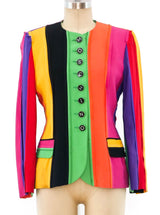 Moschino Rainbow Striped Jacket Jacket arcadeshops.com