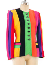 Moschino Rainbow Striped Jacket Jacket arcadeshops.com