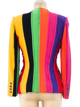 Moschino Rainbow Striped Jacket Jacket arcadeshops.com