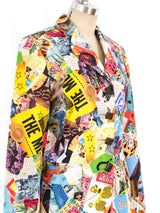 Todd Oldham Collage Print Suit Suit arcadeshops.com