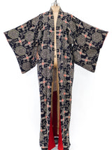 Pixilated Floral Print Kimono Jacket arcadeshops.com