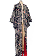 Pixilated Floral Print Kimono Jacket arcadeshops.com