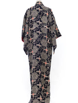 Pixilated Floral Print Kimono Jacket arcadeshops.com