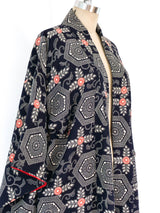 Pixilated Floral Print Kimono Jacket arcadeshops.com