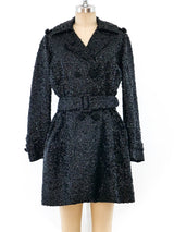 1960's Black Sequin Coat Outerwear arcadeshops.com