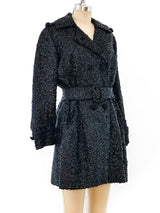 1960's Black Sequin Coat Outerwear arcadeshops.com
