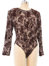 Floral Knit Bodysuit Suit arcadeshops.com