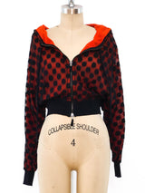 Jean Paul Gaultier Polka Dot Net Hoodie Jacket arcadeshops.com