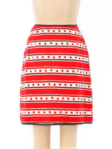 Reversible Printed Wrap Skirt Bottom arcadeshops.com