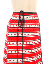 Reversible Printed Wrap Skirt Bottom arcadeshops.com