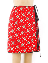 Reversible Printed Wrap Skirt Bottom arcadeshops.com