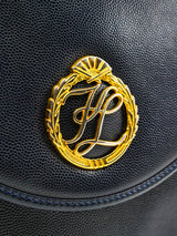 Karl Lagerfeld Structured Navy Shoulder Bag Accessory arcadeshops.com