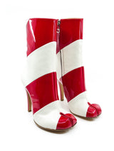 Margiela Striped Stiletto Tabi Boots Accessory arcadeshops.com