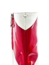 Margiela Striped Stiletto Tabi Boots Accessory arcadeshops.com
