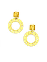 Karl Lagerfeld Perforated Hoop Earrings Accessory arcadeshops.com