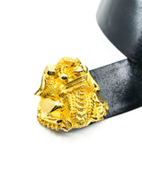 Judith Leiber Foo Dog Buckle Belt Accessory arcadeshops.com