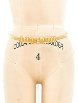 1960's Goldtone Stretch Chain Belt Accessory arcadeshops.com