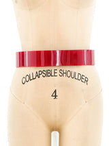 Maison Margiela Red Plastic Waist Belt Accessory arcadeshops.com