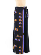 Roberta di Camerino Scarf Overlay Trousers Bottom arcadeshops.com