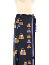 Roberta di Camerino Scarf Overlay Trousers Bottom arcadeshops.com