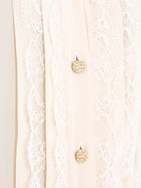 Escada Ivory Tuxedo Shirt Top arcadeshops.com