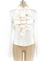 Viktor & Rolf Exaggerated Ruffle Top Top arcadeshops.com