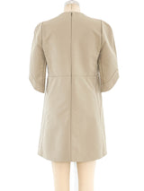 Balenciaga Architectural Khaki Mini Dress Dress arcadeshops.com