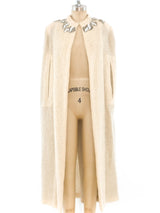 Stavropoulos Embellished Mohair Cape Outerwear arcadeshops.com