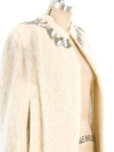 Stavropoulos Embellished Mohair Cape Outerwear arcadeshops.com