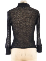 Versace Mohair Cropped Sweater Top arcadeshops.com