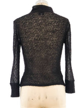 Versace Mohair Cropped Sweater Top arcadeshops.com