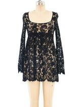 Gucci Lace Baby Doll Micro Mini Dress Dress arcadeshops.com