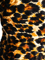 Patrick Kelly Leopard Print Velvet Dress Dress arcadeshops.com