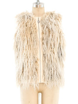 Chanel Faux Fur Vest Jacket arcadeshops.com