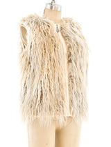 Chanel Faux Fur Vest Jacket arcadeshops.com