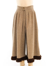 Yves Saint Laurent Yarn Fringe Gauchos Bottom arcadeshops.com