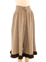 Yves Saint Laurent Yarn Fringe Gauchos Bottom arcadeshops.com