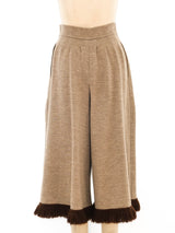 Yves Saint Laurent Yarn Fringe Gauchos Bottom arcadeshops.com
